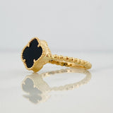Anillo Trebol 1.95g / T6 Oro Amarillo 18K