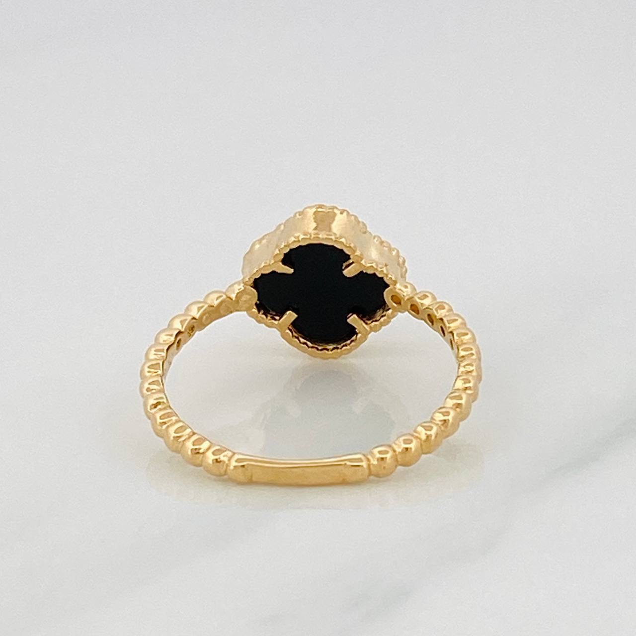 Anillo Trebol 1.95g / T6 Oro Amarillo 18K