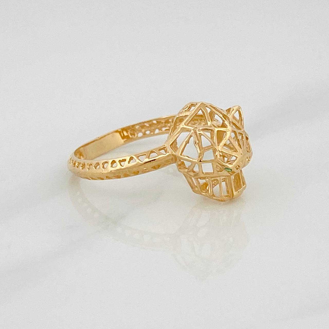 Anillo Pantera 2.4g / T8 1/4 Oro Amarillo 18K