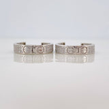 Candongas Tornillo 5.8g / 2cm Oro Blanco 18K