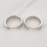Candongas Tornillo 5.8g / 2cm Oro Blanco 18K