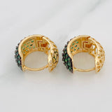 Candongas Berlin 5.4g / 1.05cm Dos Oros Negro Amarillo 18K