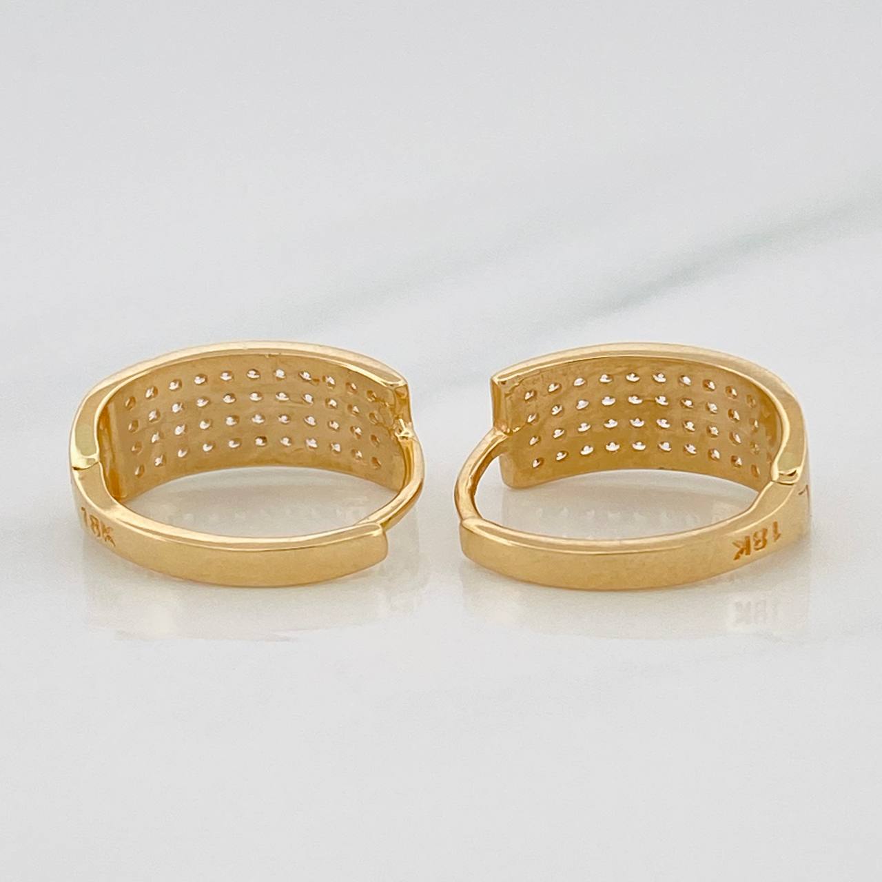 Candongas Brillo 2.85g / 1.05cm Oro Amarillo 18K