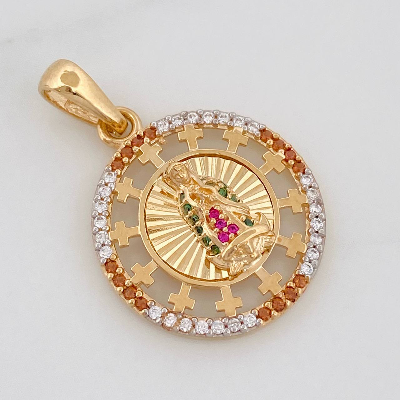 Dije Virgen de Guadalupe 2.95g / 2.05cm Oro Amarillo 18K