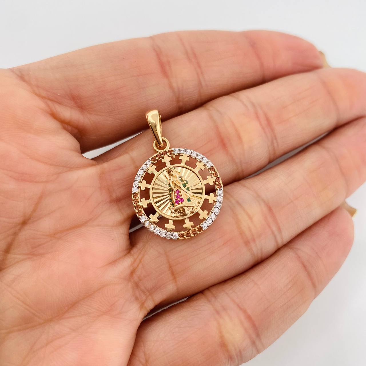 Dije Virgen de Guadalupe 2.95g / 2.05cm Oro Amarillo 18K