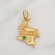 Dije Mapa Colombia 2.15g / 2.05cm Oro Amarillo 18K