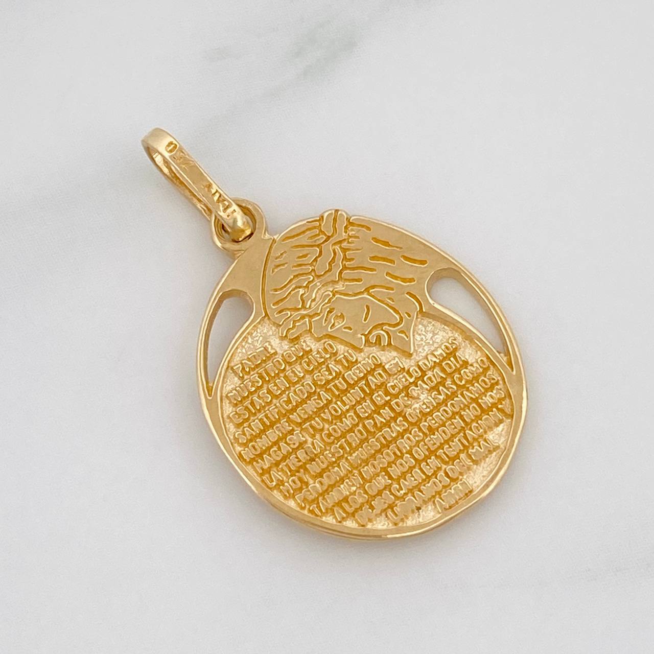 Dije Padre Nuestro 2.35g / 2.05cm Oro Amarillo 18K