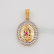 Dije Virgen de Guadalupe 2.75g / 2.05cm Dos Oros Amarillo Blanco 18K