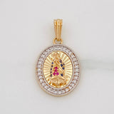 Dije Virgen de Guadalupe 2.75g / 2.05cm Dos Oros Amarillo Blanco 18K