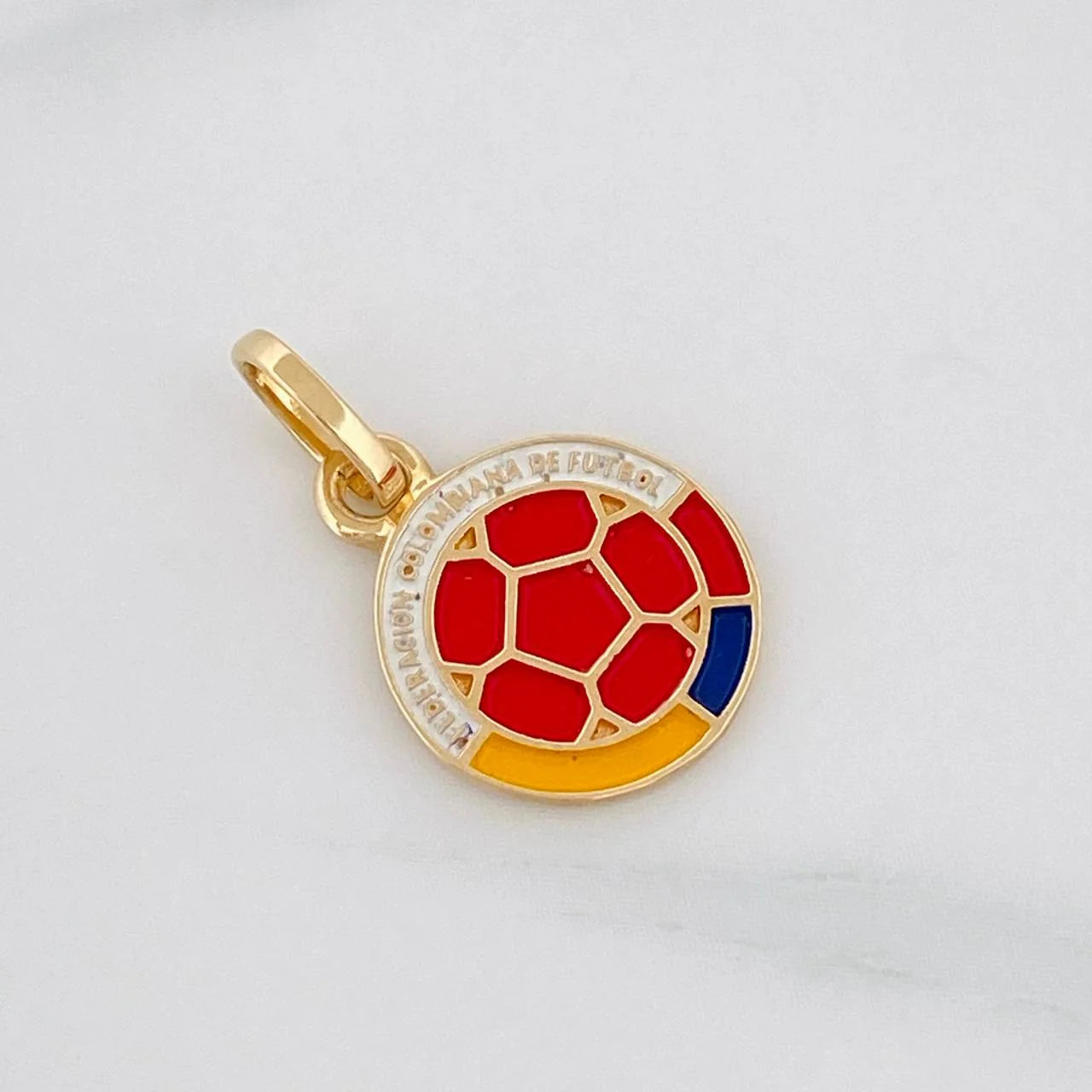 Dije Balón Futbol 1.25g / 2cm Oro Amarillo 18K