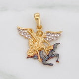 Dije Arcangel San Miguel 2.85g / 2.05cm Tres Oros 18K