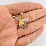 Dije Arcangel San Miguel 2.85g / 2.05cm Tres Oros 18K
