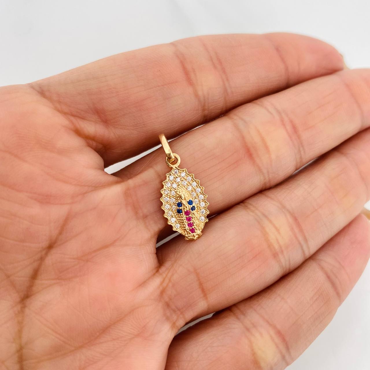 Dije Virgen de Guadalupe 1.35g / 2.03cm Oro Amarillo 18K