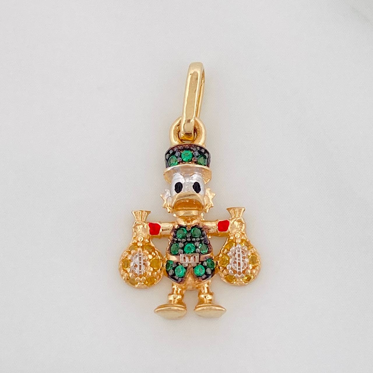 Dije Pato Bolsa 1.75g / 2.03cm Tres Oros 18K