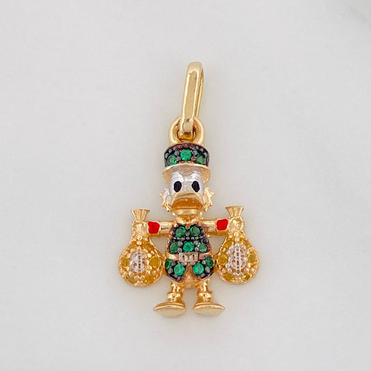 Dije Pato Bolsa 1.75g / 2.03cm Tres Oros 18K