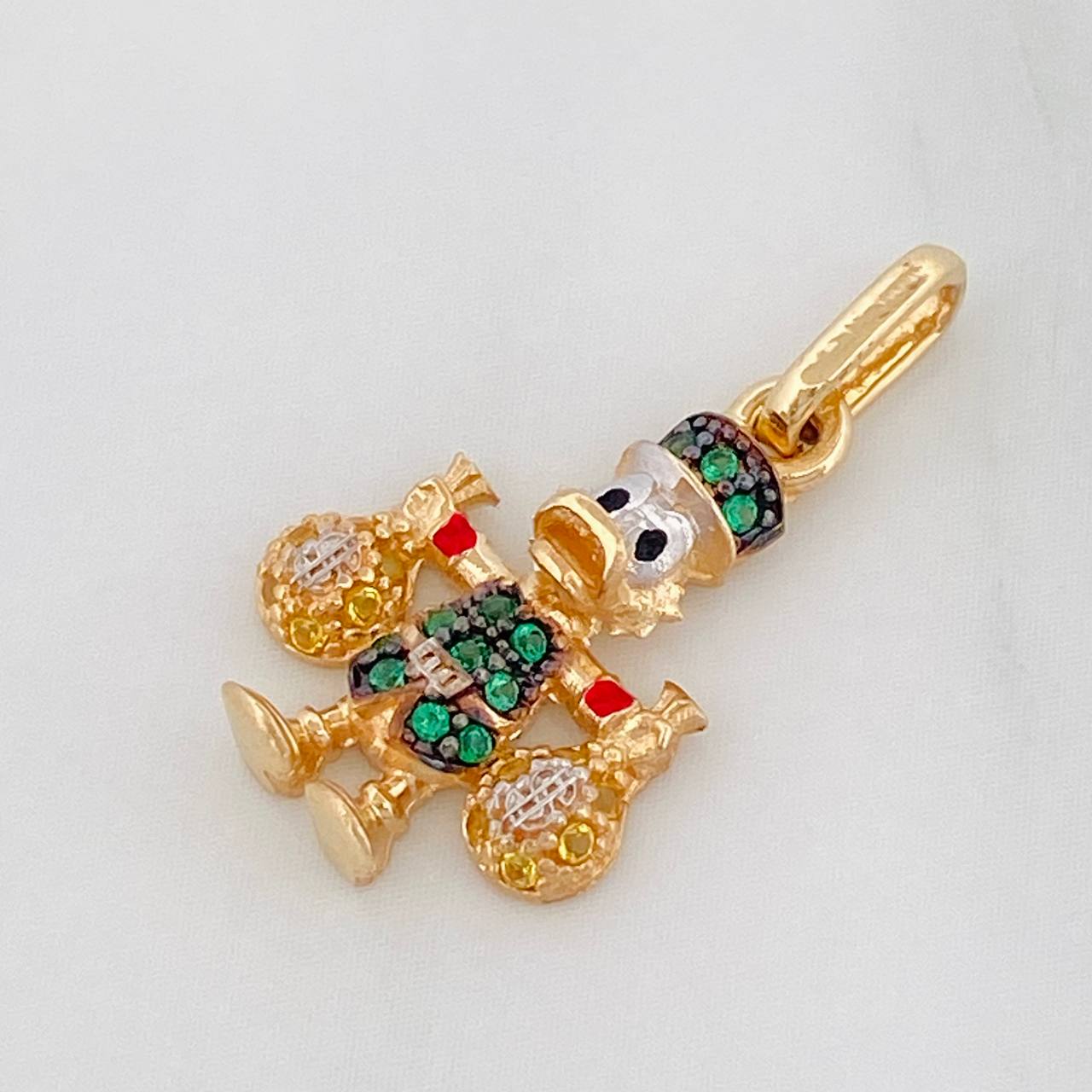 Dije Pato Bolsa 1.75g / 2.03cm Tres Oros 18K