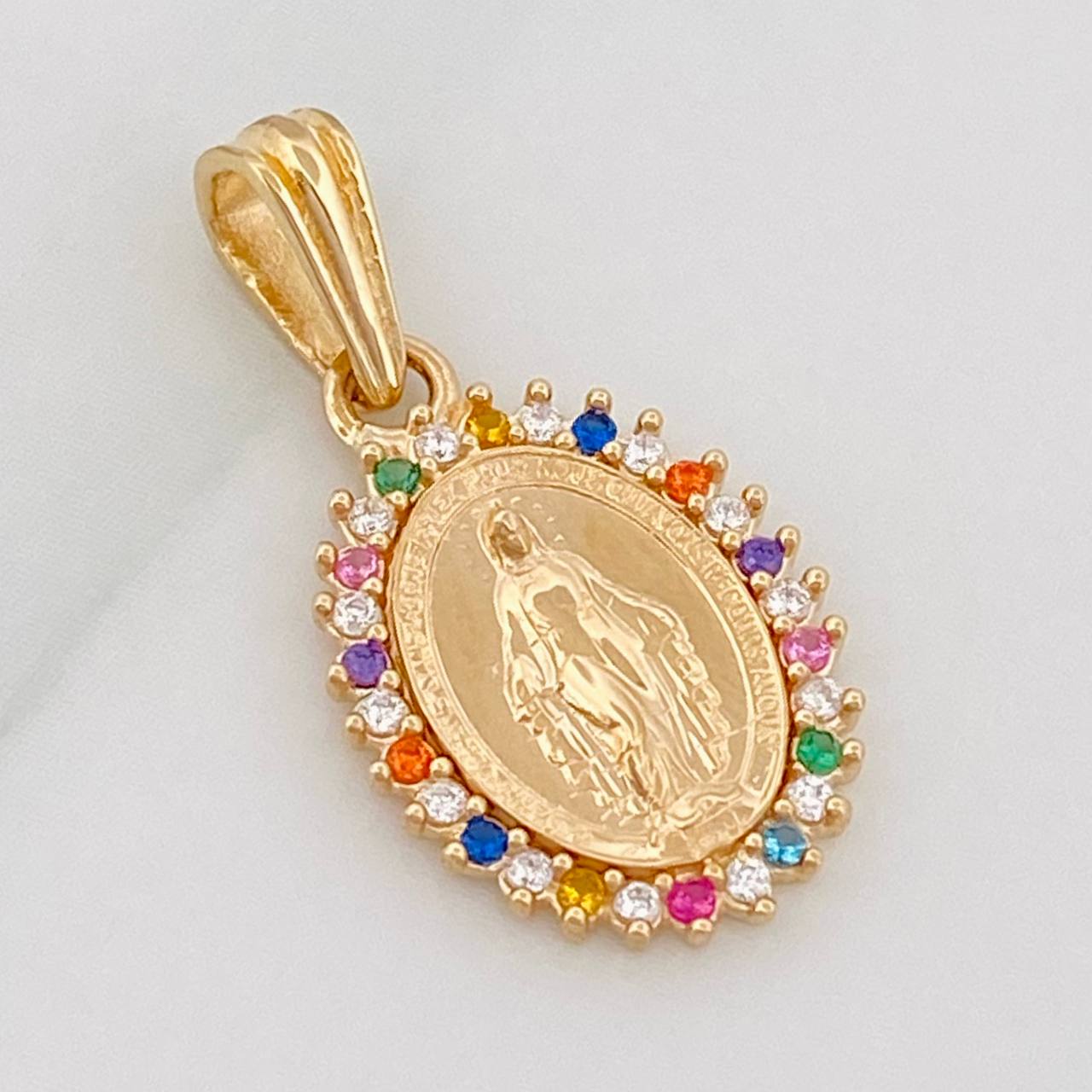 Dije Virgen Milagrosa 1.45g / 2cm Oro Amarillo 18K