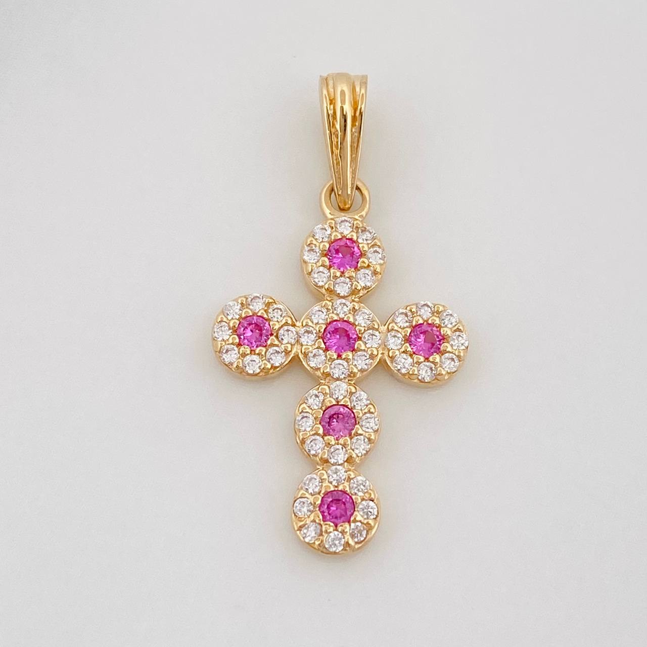 Dije Cruz Tupida 1.55g / 2.05cm Oro Amarillo 18K