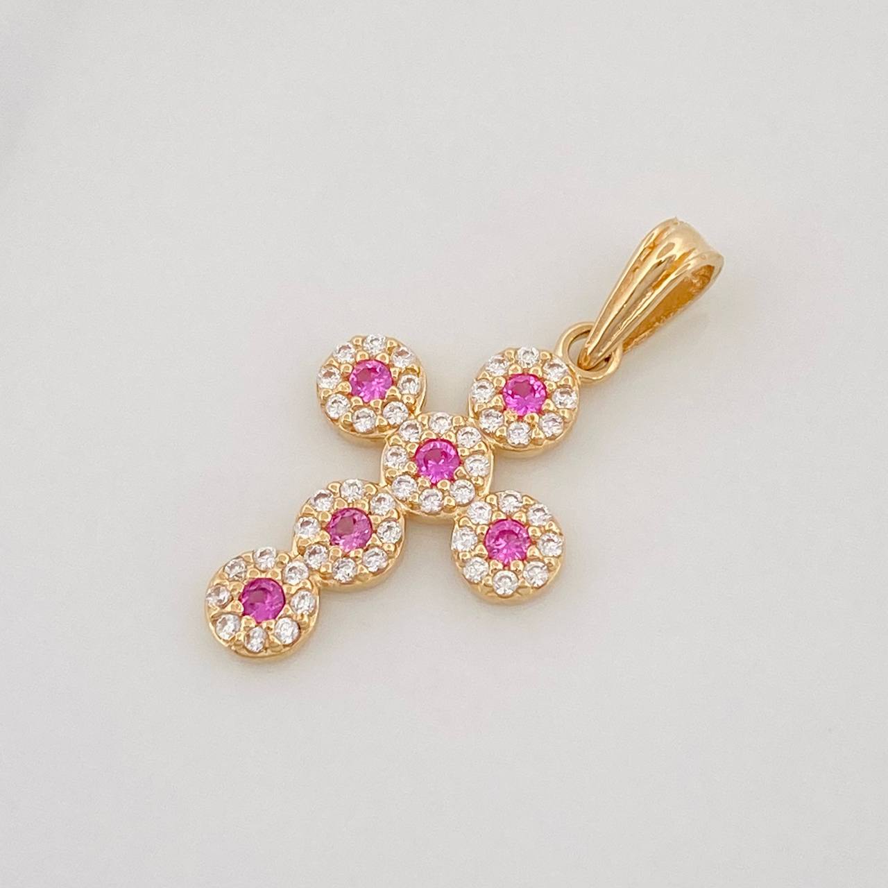 Dije Cruz Tupida 1.55g / 2.05cm Oro Amarillo 18K
