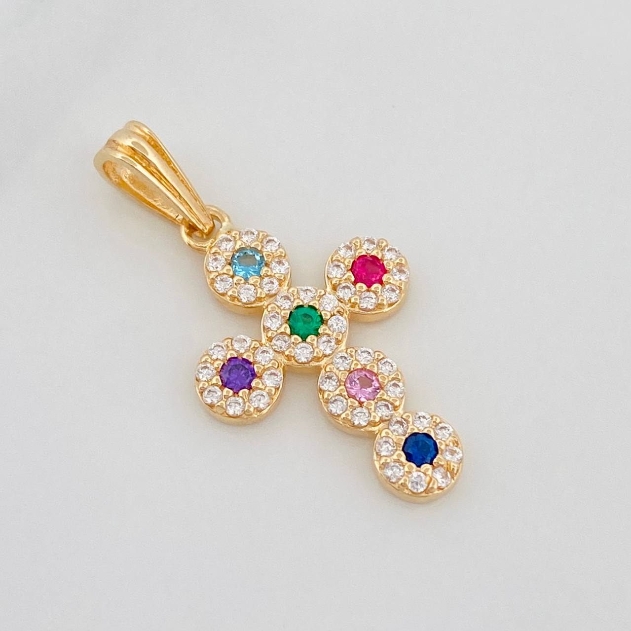 Dije Cruz Tupida 1.5g / 2.05cm Oro Amarillo 18K