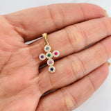 Dije Cruz Tupida 1.5g / 2.05cm Oro Amarillo 18K