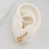 Topos Halo Trebol 2.15g / 2.6mm Oro Amarillo 18K