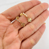 Topos Halo Trebol 2.15g / 2.6mm Oro Amarillo 18K