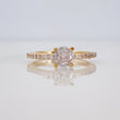 Anillo Solitario Puente 2.4g / T7 Oro Amarillo 18K