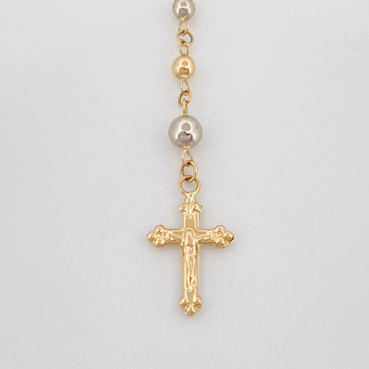 Rosario Virgen Milagrosa 6.25g / 50.05cm / 3.7mm Tres Oros 18K