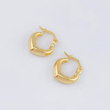Candongas Silueta Corazon 1.1gr / 1.5cm / Oro Amarillo 18K