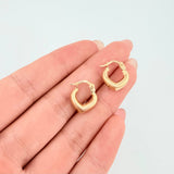 Candongas Corazon Liso 1.1gr / 1.5cm / Oro Amarillo 18K