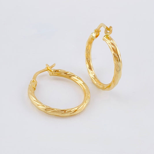 Candongas Mary 1.6gr / 2.2cm / Oro Amarillo 18K