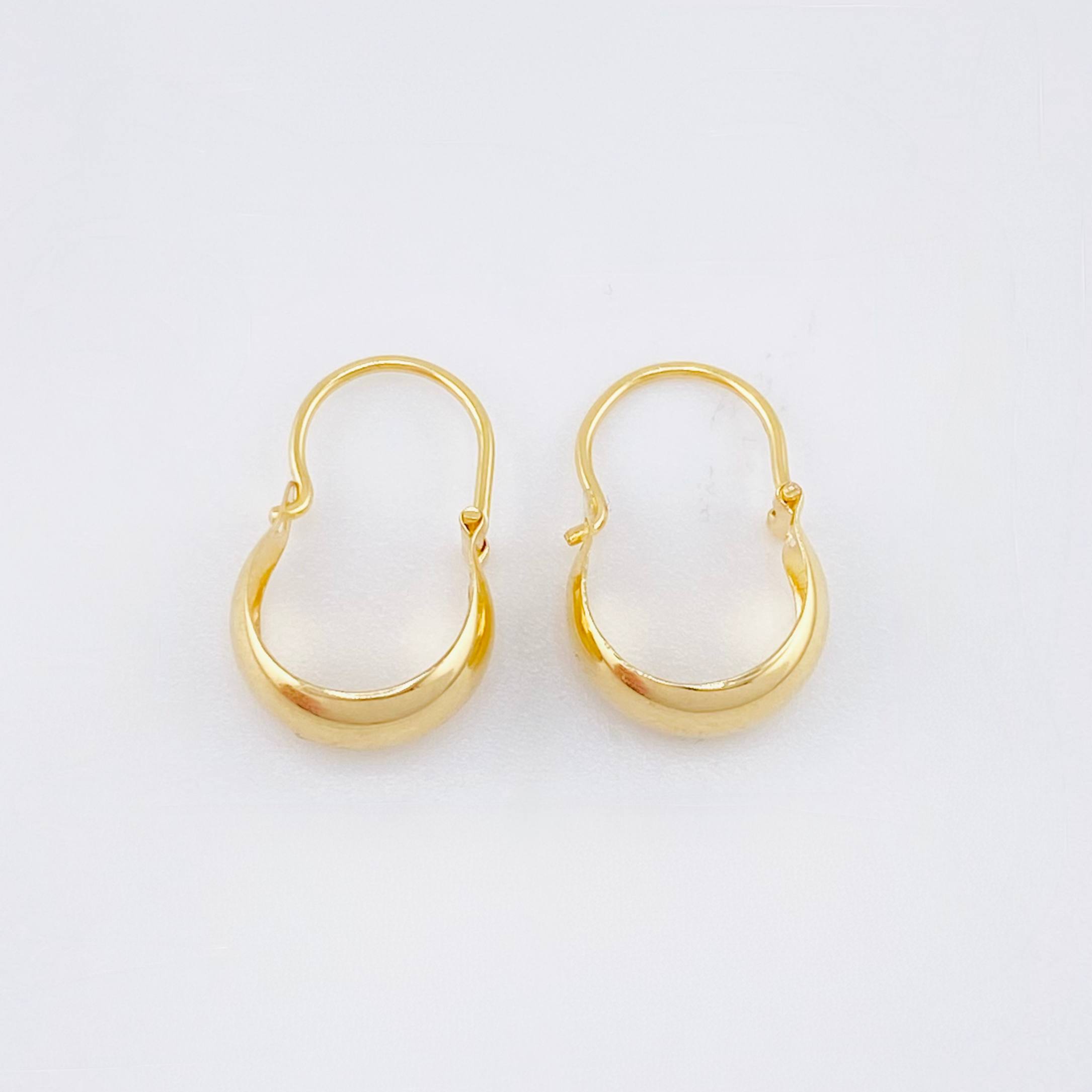 Candongas Ash 0.75 g / 1.6 cm Oro Amarillo 18K