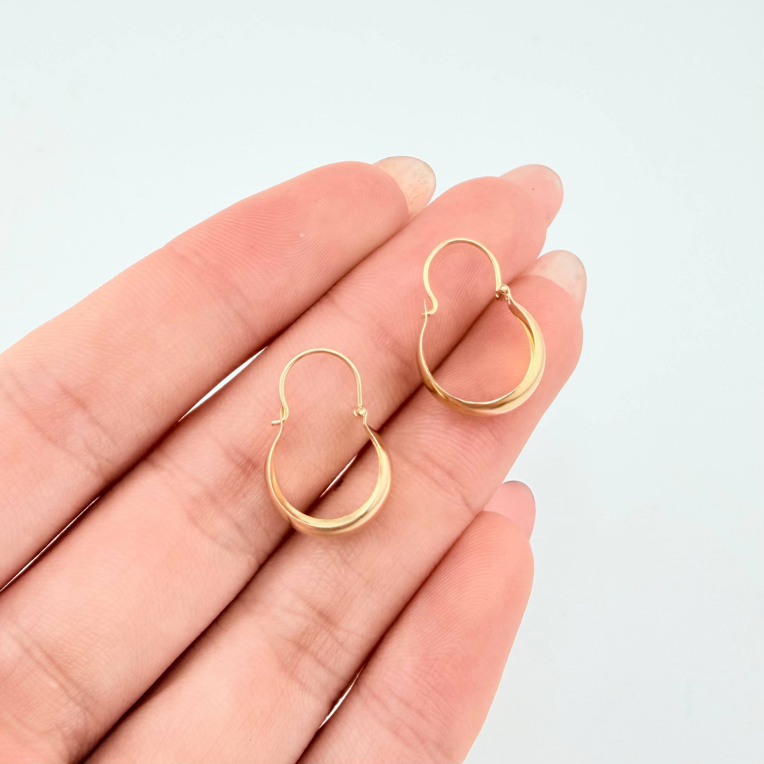 Candongas Ash 0.85gr / 1.8cm / Oro Amarillo 18K *