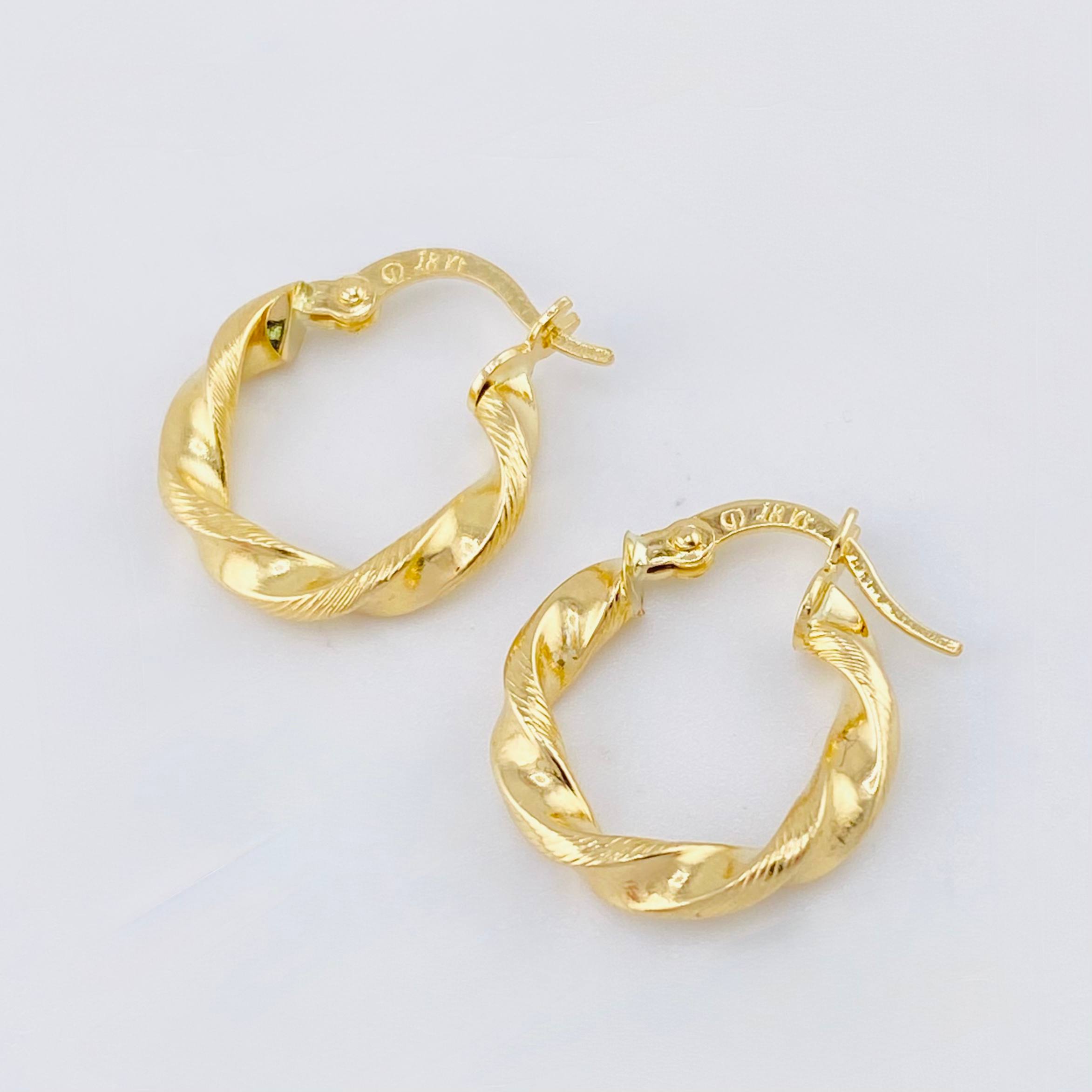 Candongas Deis 1.7gr / 1.8cm / Oro Amarillo 18K *