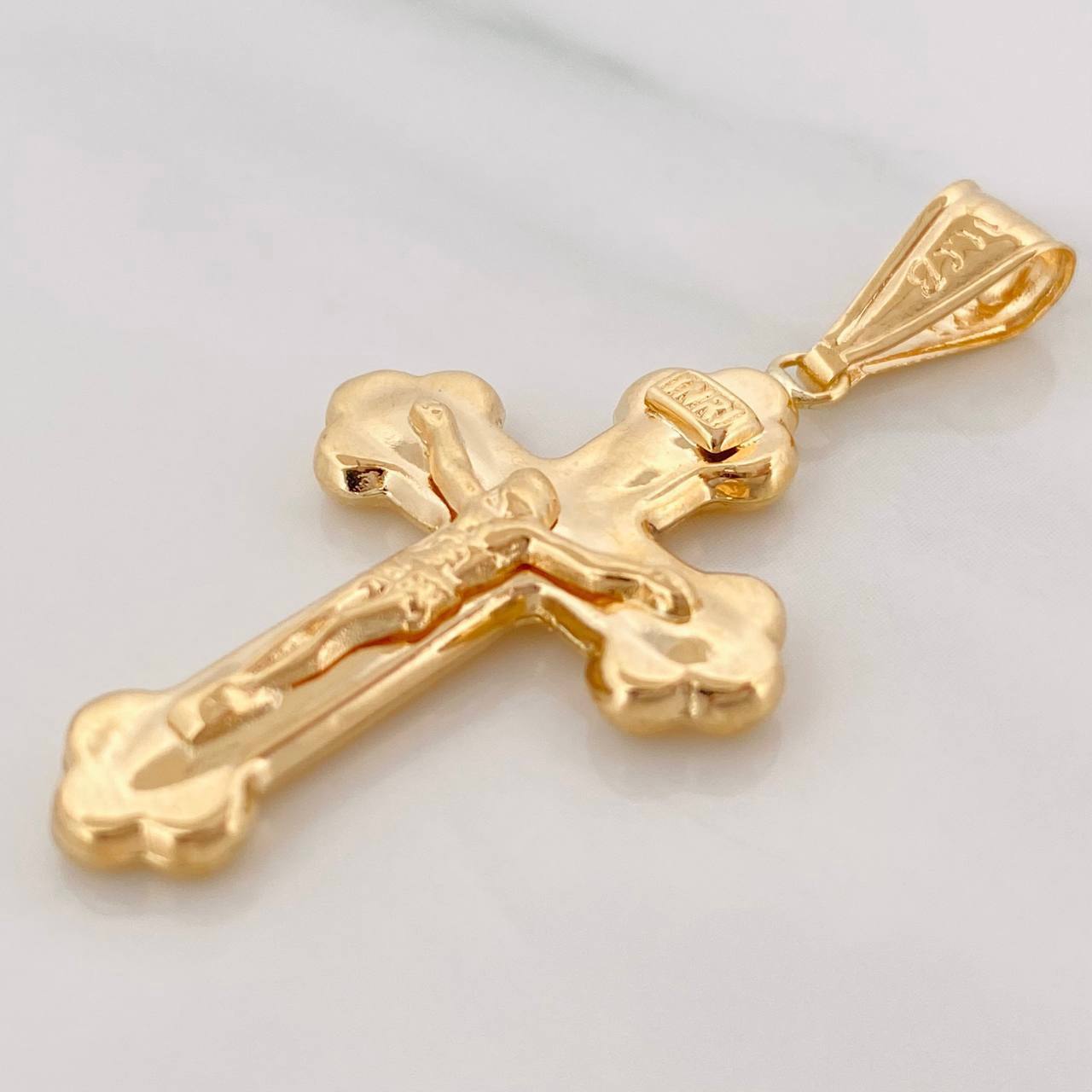 Dije Cruz Cristo 1.85g / 4cm Oro Amarillo 18K