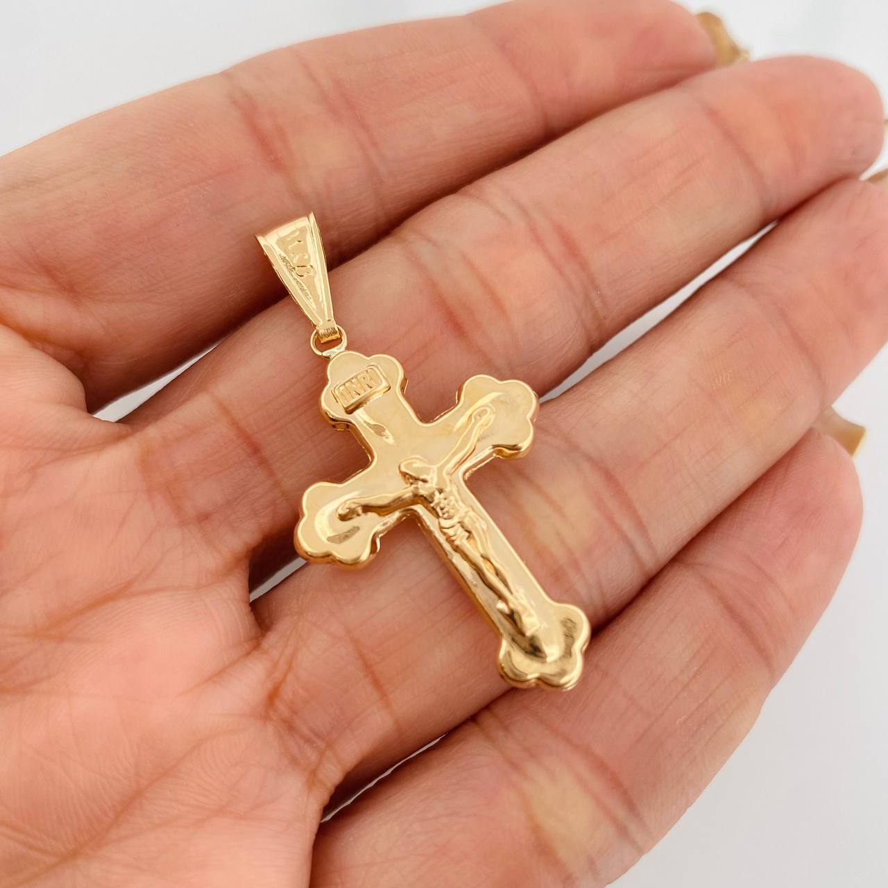 Dije Cruz Cristo 1.85g / 4cm Oro Amarillo 18K