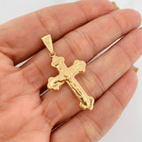 Dije Cruz Cristo 1.85g / 4cm Oro Amarillo 18K