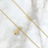 Cadena Lazo 0.95 / 50cm + Dije Virgen Guadalupe 0.45cm / 1.8cm Oro Amarillo (Oferta) *