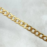 Pulso Cubano 6gr / 19.5cm / 3.8mm Placa Rectangular Lineas Paralelas Oro Amarillo +0