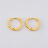 Candongas Carril 1.45g / 1.1cm Oro Amarillo 18K