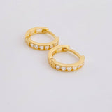 Candongas Carril 1.5g / 1.1cm Oro Amarillo 18K