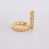 Candongas Carril 1.55g / 1.1cm Oro Amarillo 18K