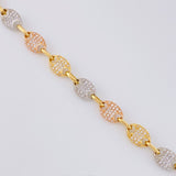 Cadena GC 30g / 46.4cm / 7mm Tres Oros 18K