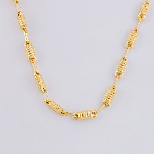 Cadena Rustica Tornillo 6.7g / 60.8cm / 3.3mm Oro Amarillo 18K