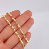 Cadena Rustica Tornillo 6.7g / 60.8cm / 3.3mm Oro Amarillo 18K