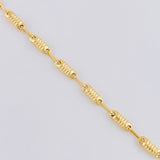 Cadena Rustica Tornillo 6.7g / 60.8cm / 3.3mm Oro Amarillo 18K