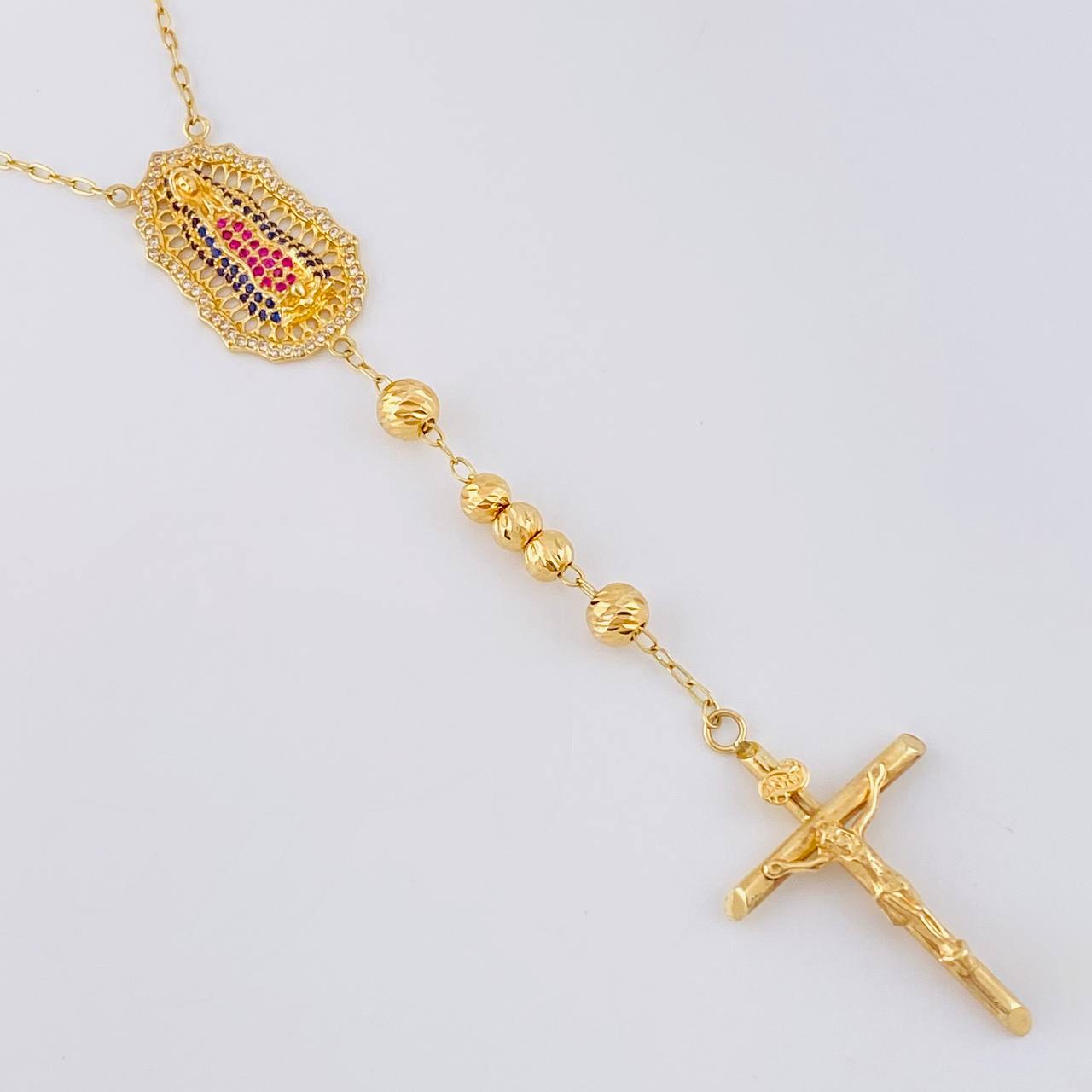 Rosario Virgen Guadalupe 16.05g / 58cm / 4.9mm Oro Amarillo 18K
