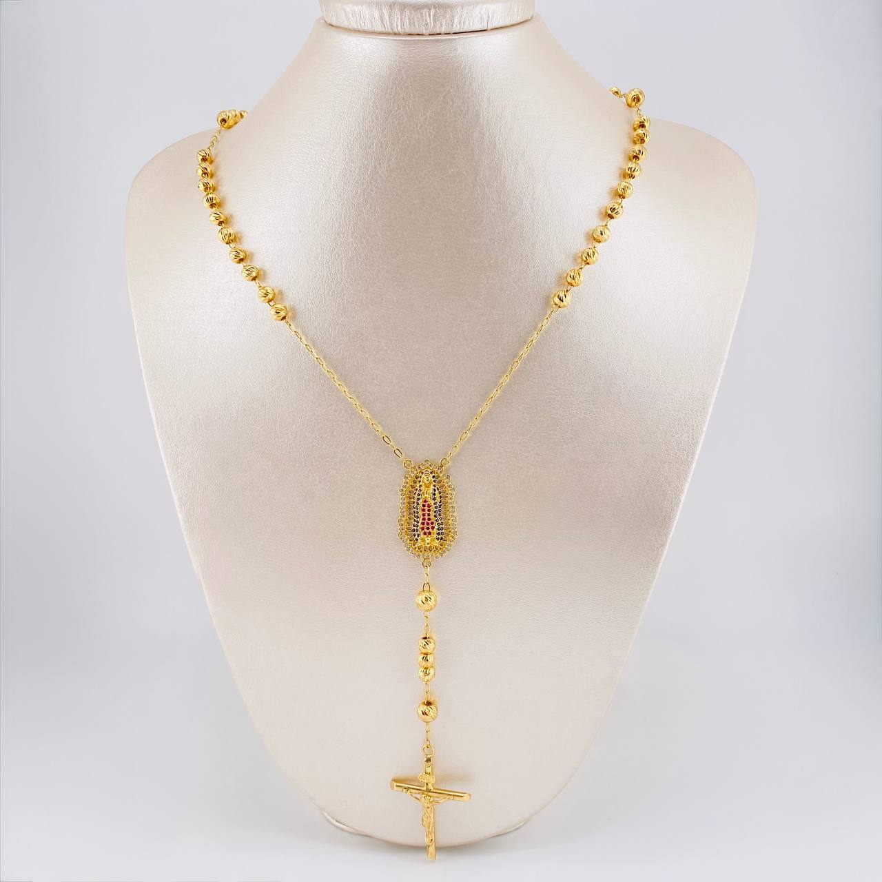 Rosario Virgen Guadalupe 16.05g / 58cm / 4.9mm Oro Amarillo 18K