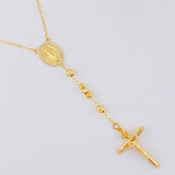 Rosario Virgen Milagrosa 10.85g / 52cm / 4mm Oro Amarillo 18K